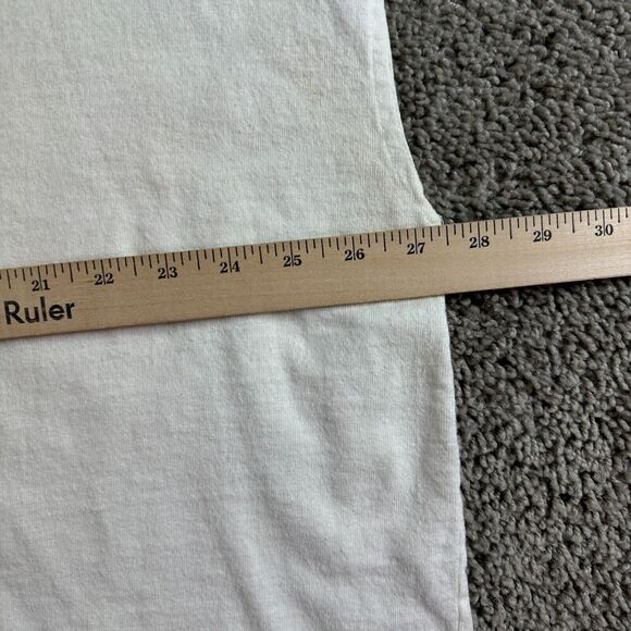 VINTAGE Sunset Marina Florida Shirt Mens Extra Large White 5th & Ocean FLAW - Picture 11 of 12